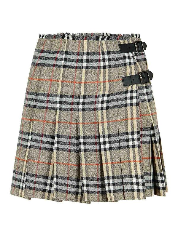 Burberry Mini Jupe - Gris