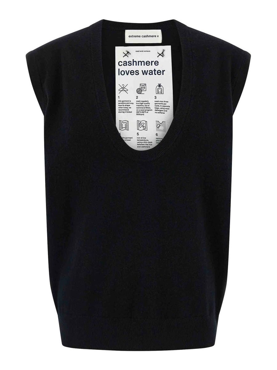 Extreme Cashmere Top - Noir
