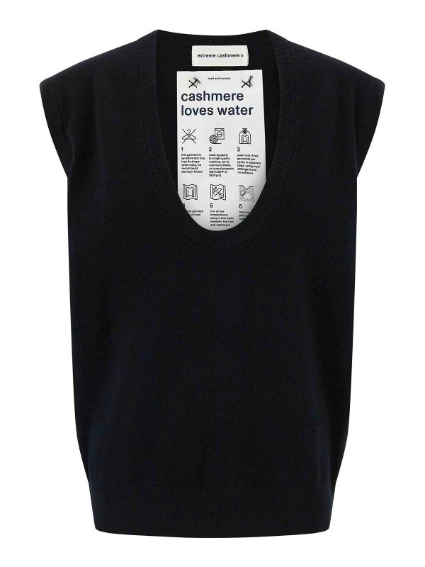 Extreme Cashmere Top - Noir