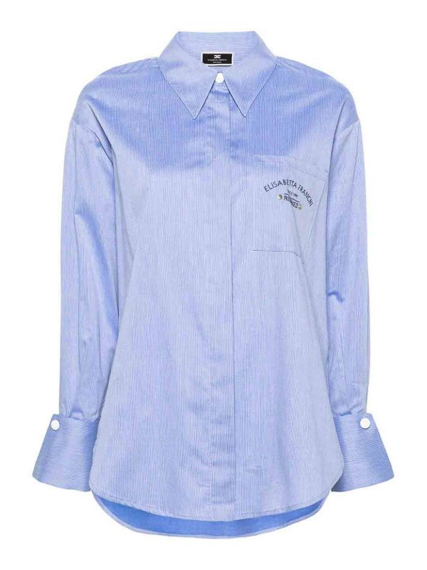 Elisabetta Franchi Chemise - Bleu Clair