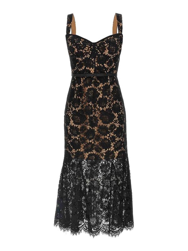 Self Portrait Maxi Robe - Noir