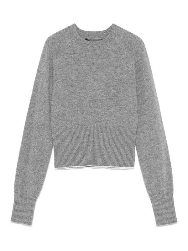 Jacquemus Pull Col Rond - Gris