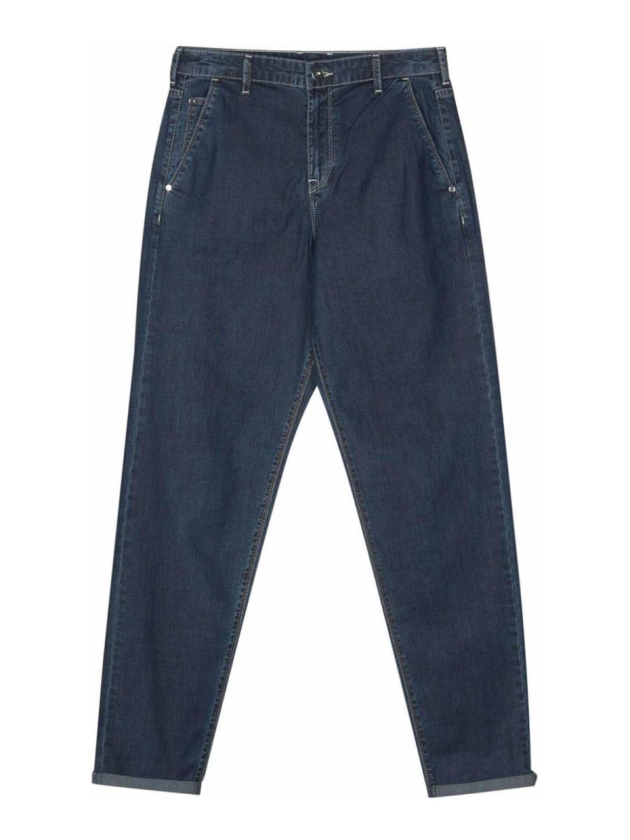 Emporio Armani Jean Droit - Bleu