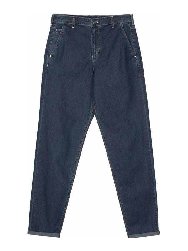 Emporio Armani Jean Droit - Bleu
