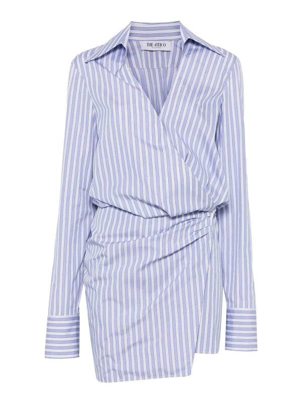 The Attico Robe Courte - Bleu