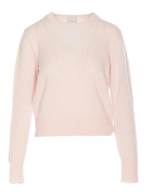 Allude Pull Col Rond - Couleur Chair