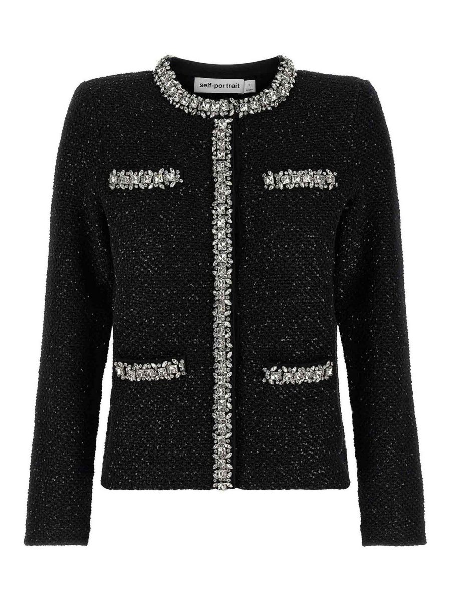 Self Portrait Cardigan - Noir