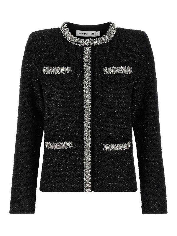 Self Portrait Cardigan - Noir