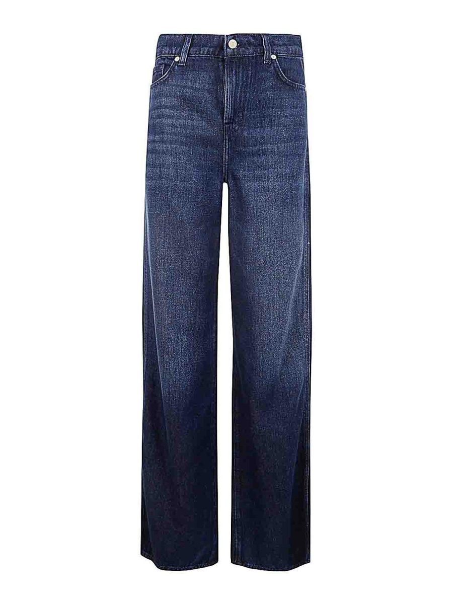 7 For All Mankind Jean Évasé - Bleu