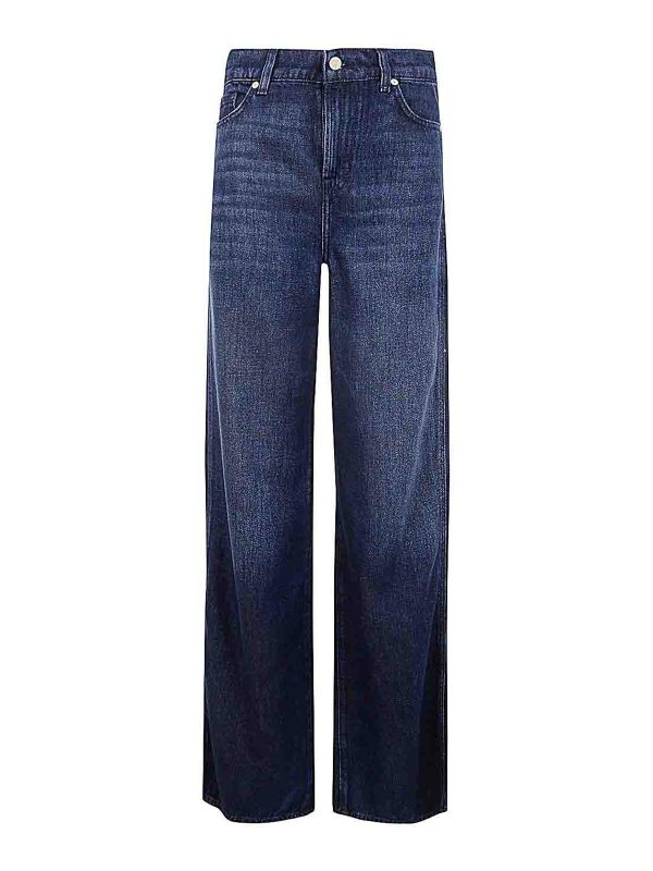 7 For All Mankind Jean Évasé - Bleu