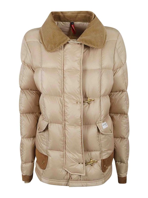 Fay Manteau Au Genou - Beige