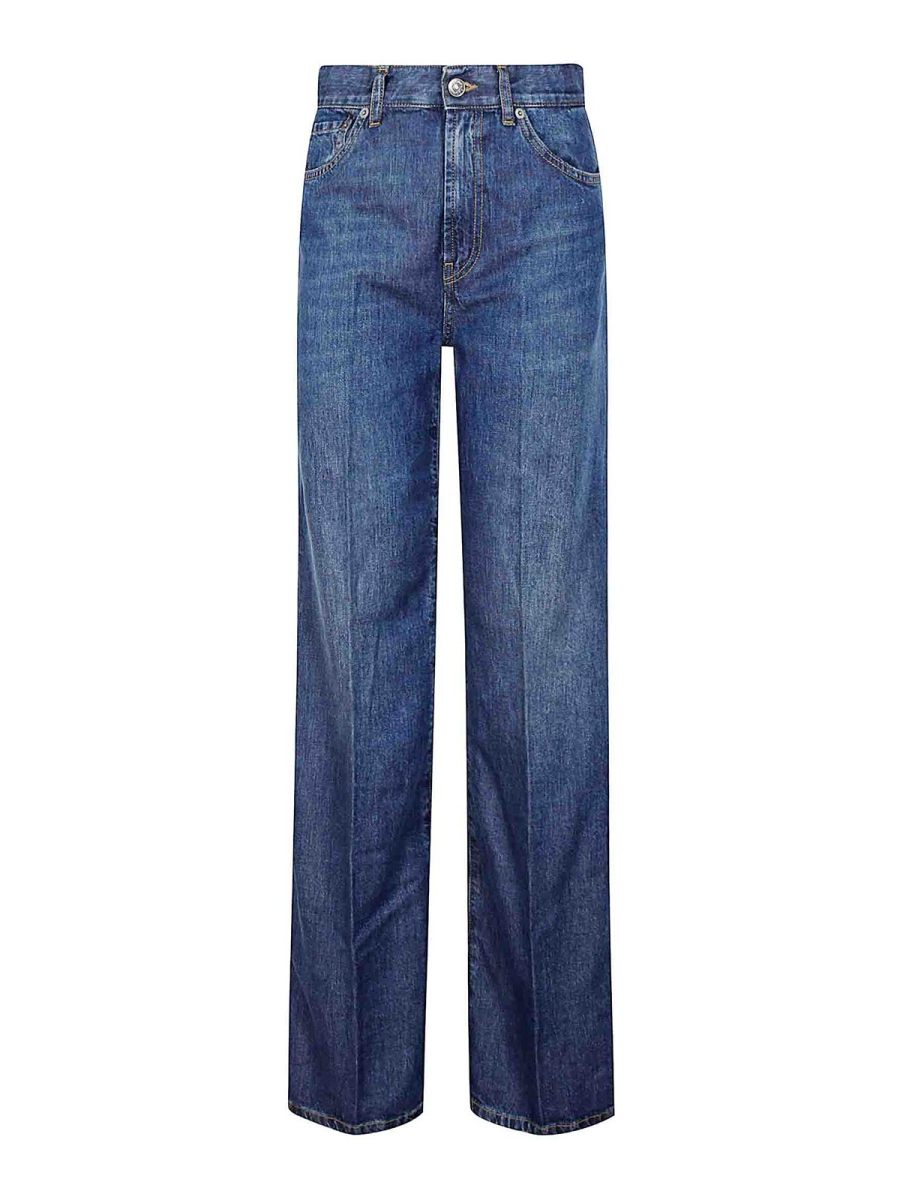 Dondup Jean Droit - Bleu