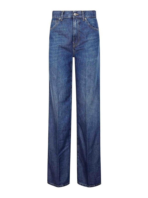 Dondup Jean Droit - Bleu
