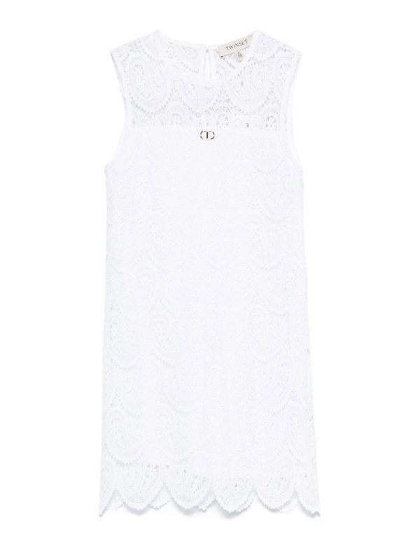 Twinset Robe Courte - Blanc