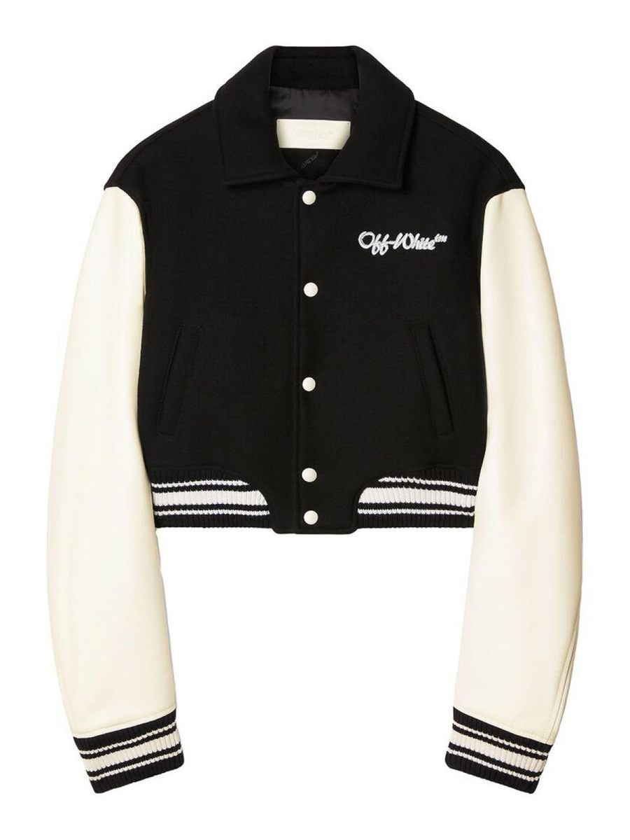 Off-White Manteau Au Genou - Blanc