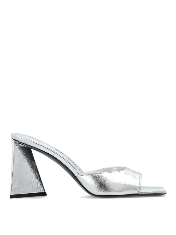The Attico Mules - Argent