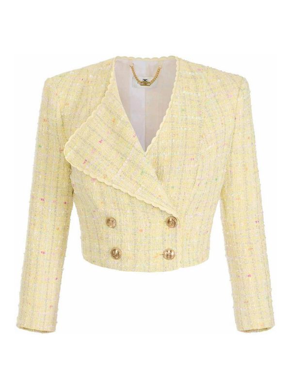 Elisabetta Franchi Veste Casual - Jaune