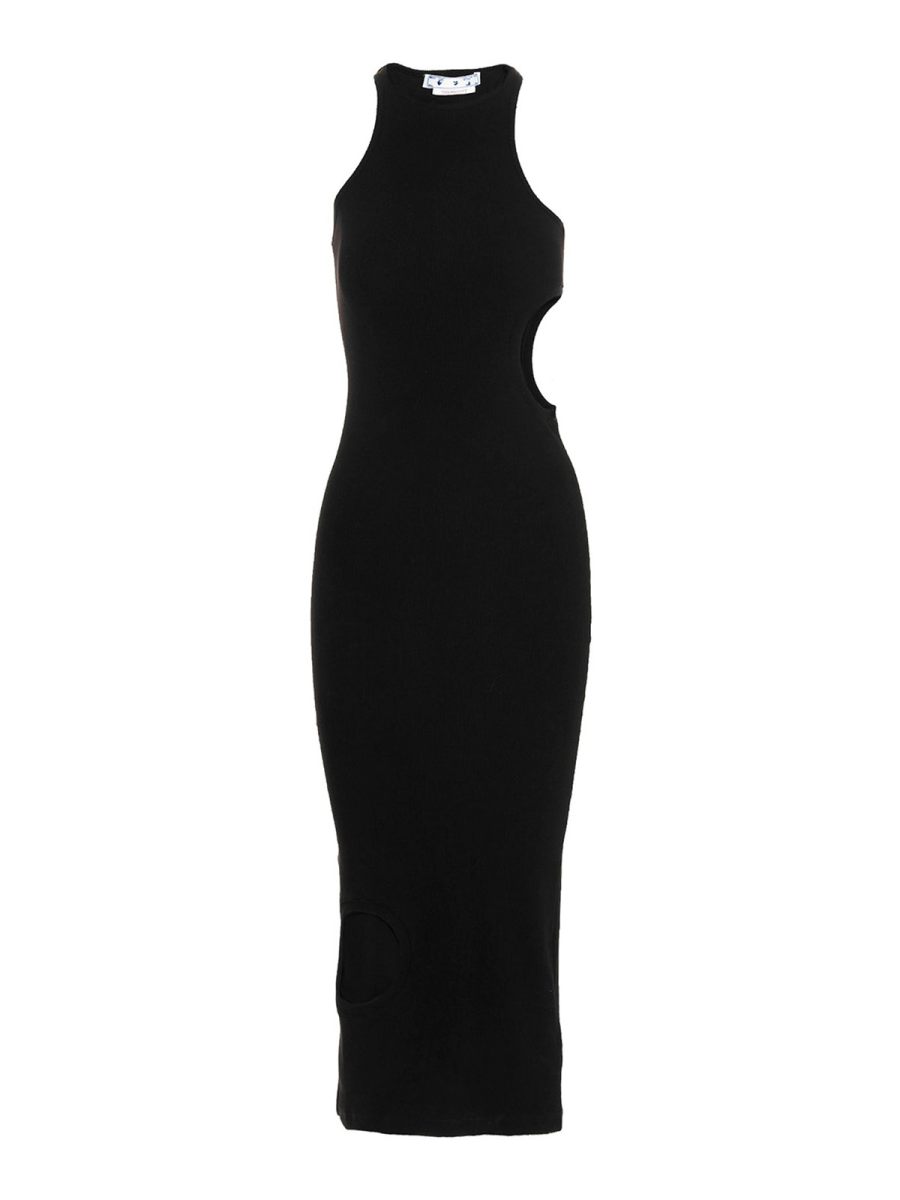 Off-White Robe Au Genou - Meteor