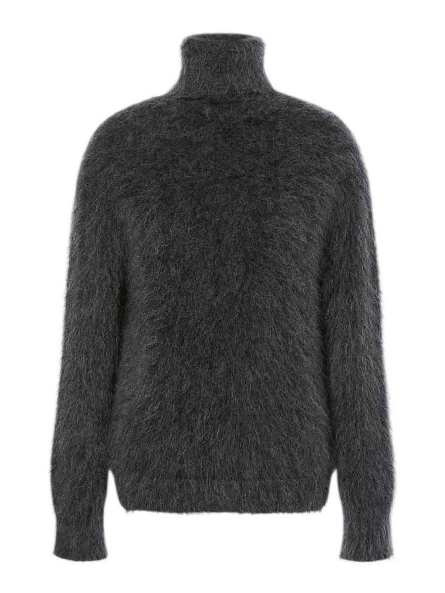 Alberta Ferretti Pull Col Rond - Gris