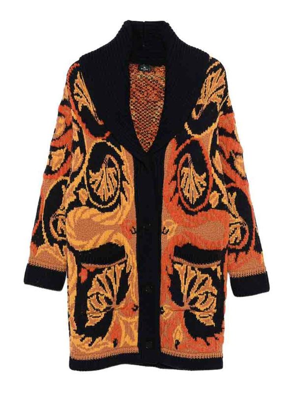 Etro Pull Col Rond - Orange