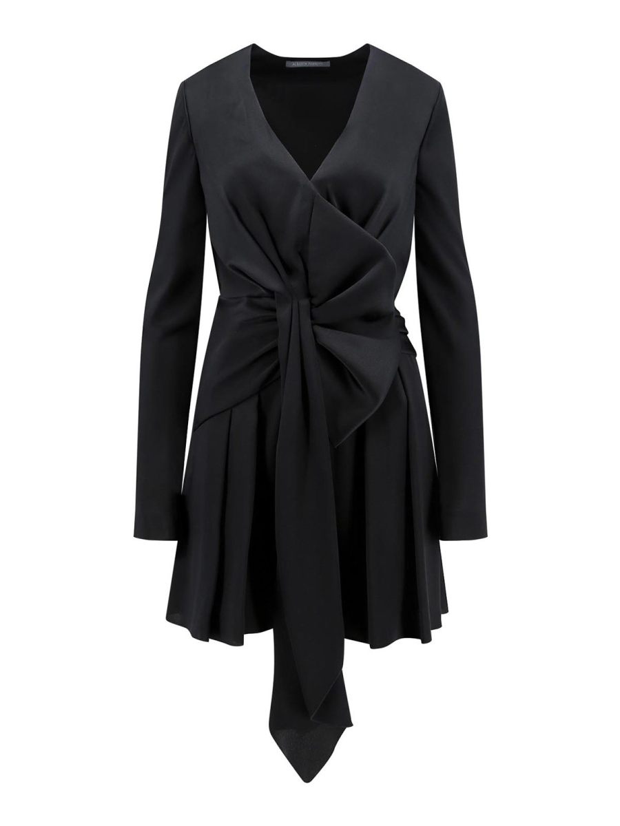 Alberta Ferretti Robe Au Genou - Noir
