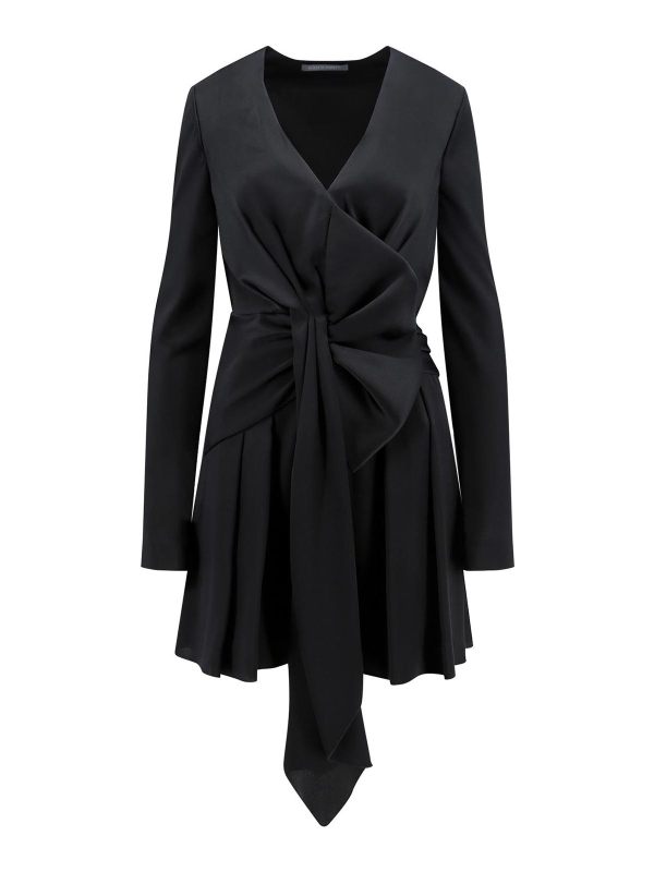 Alberta Ferretti Robe Au Genou - Noir