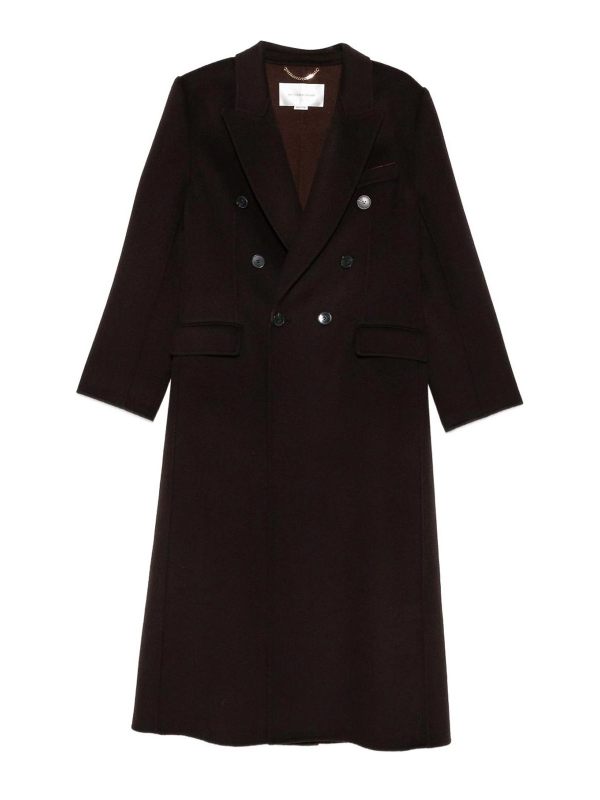 Victoria Beckham Manteau Court - Marron