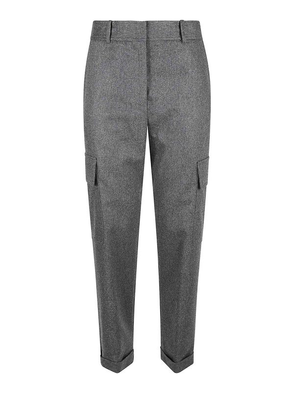 Eleventy Pantalons Décontractés - Gris Foncé