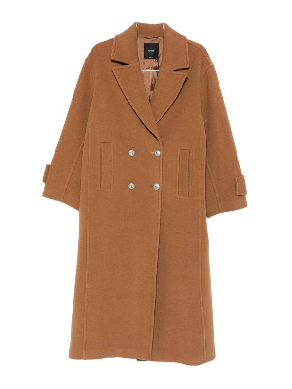 Pinko Manteau Au Genou - Camembert