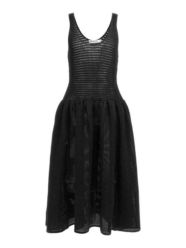 Self Portrait Robe Au Genou - Noir