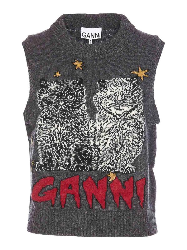 Ganni Gilet - Gris