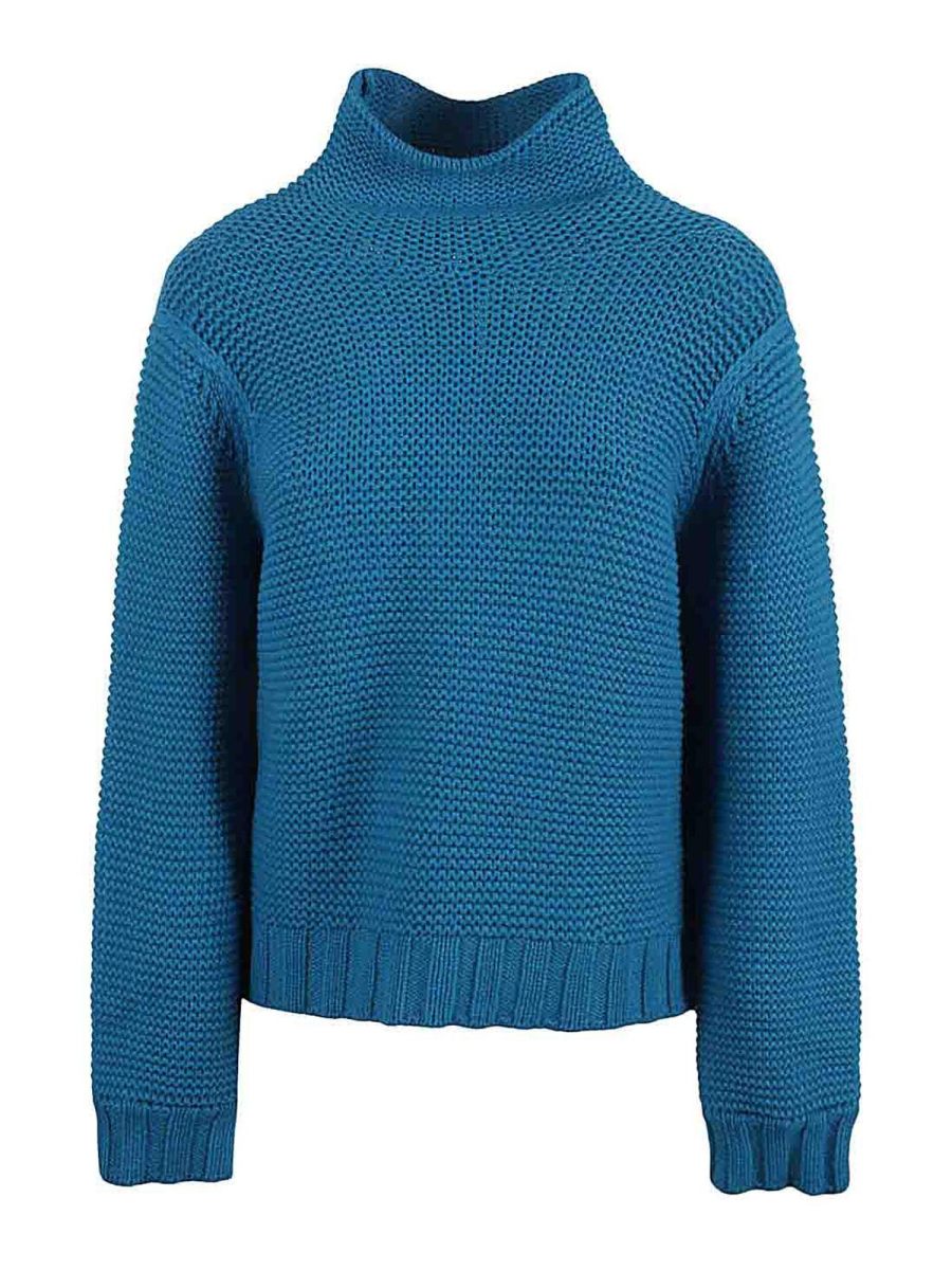Liviana Conti Pull Col Roulé - Bleu