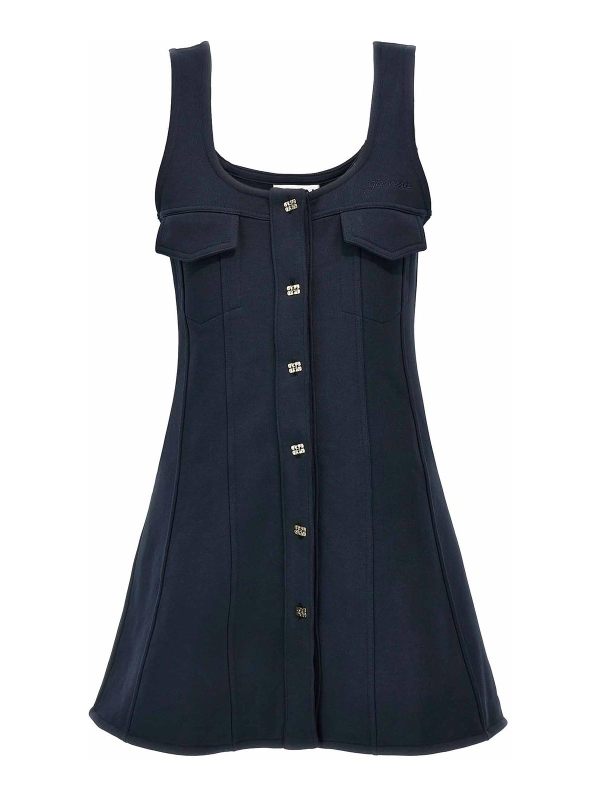 Ganni Robe Courte - Bleu