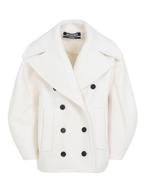 Jacquemus Manteau Court - Crème