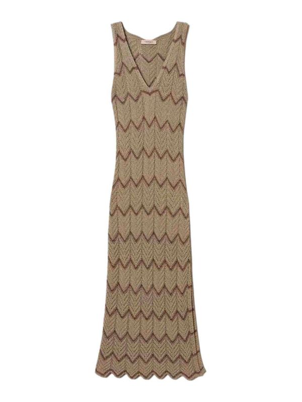 Twinset Maxi Robe - Beige