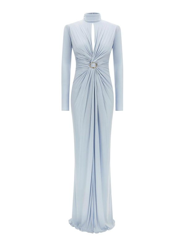 Elisabetta Franchi Maxi Robe - Bleu Clair