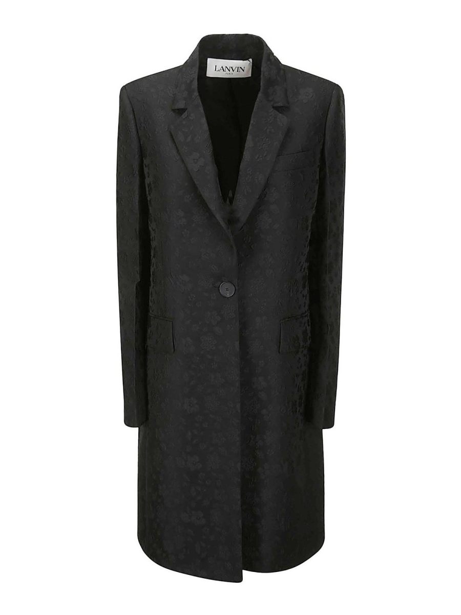 Lanvin Manteau Long - Noir