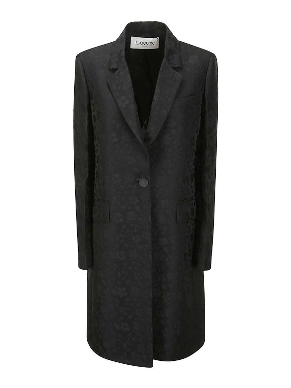 Lanvin Manteau Long - Noir