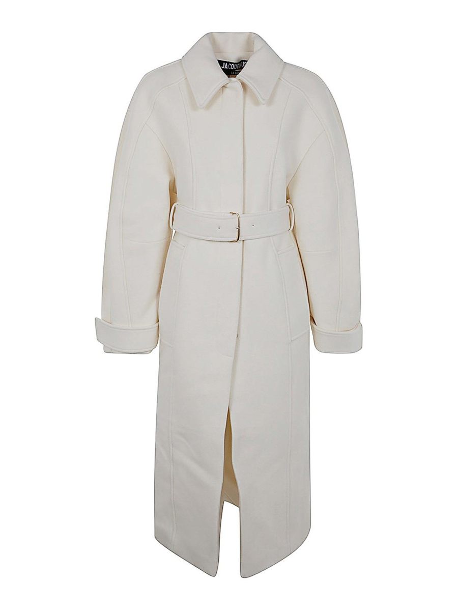 Jacquemus Manteau Court - Blanc
