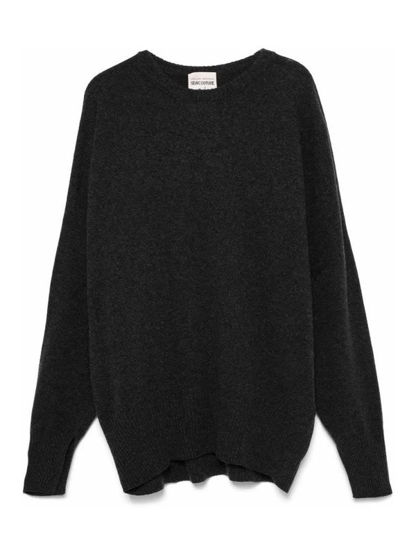 Semicouture Pull Col Rond - Gris