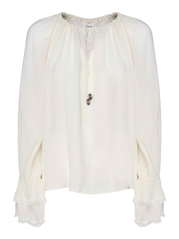 Chloe' Blouse - Blanc