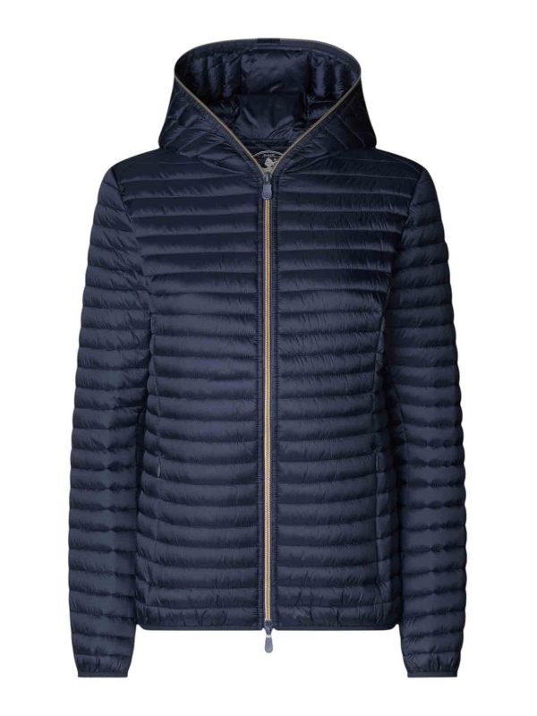 Save the Duck Manteau Au Genou - Bleu