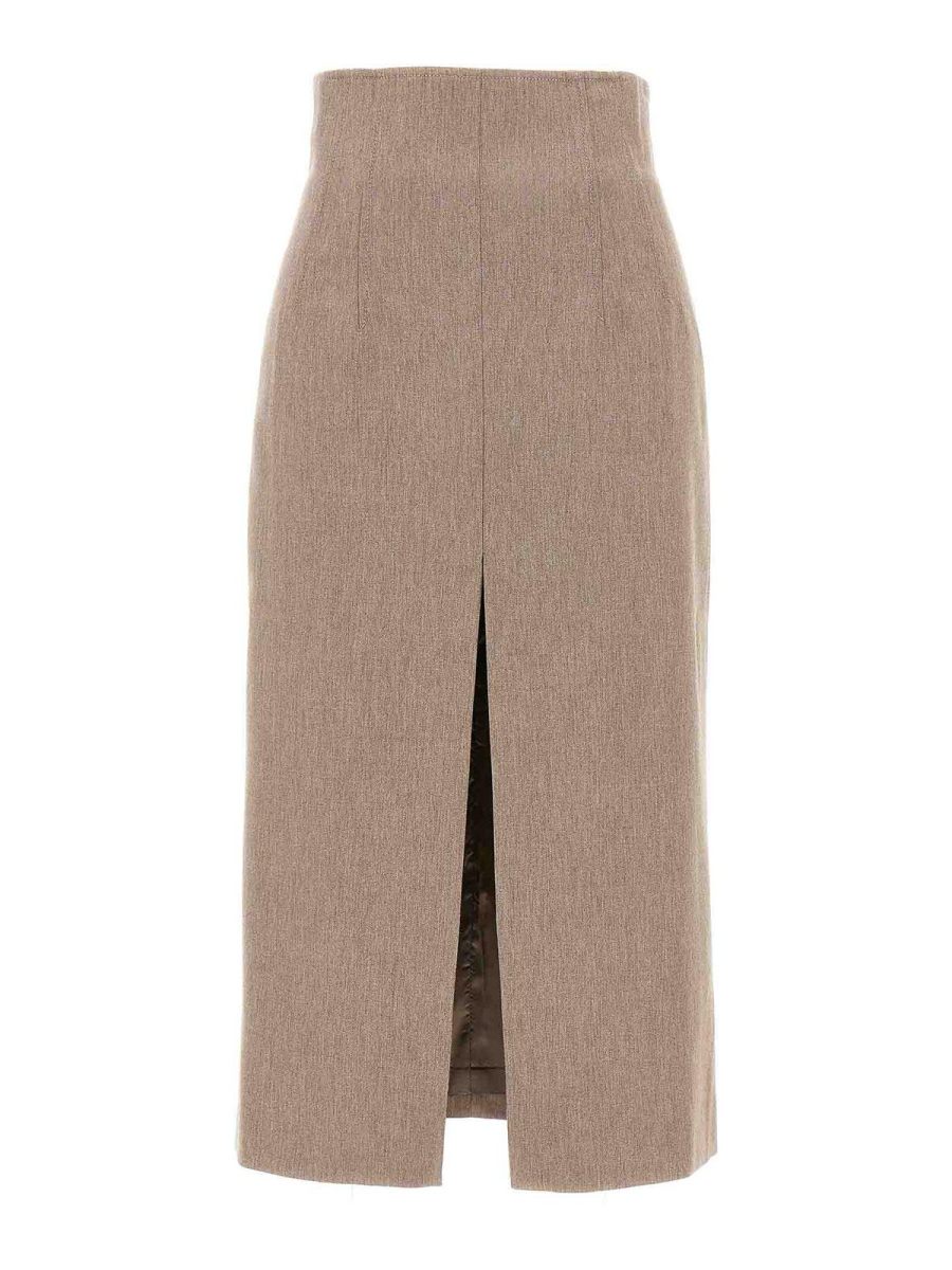 The Andamane Jupe Midi - Beige