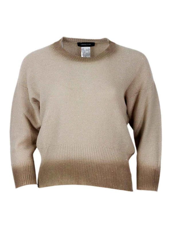 Fabiana Filippi Pull Col Rond - Beige