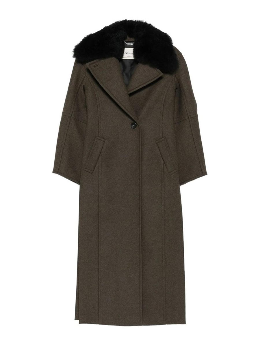 Blumarine Manteau Long - Vert