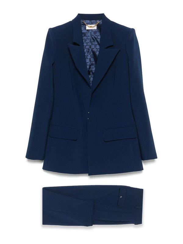 Elisabetta Franchi Robe Au Genou - Bleu