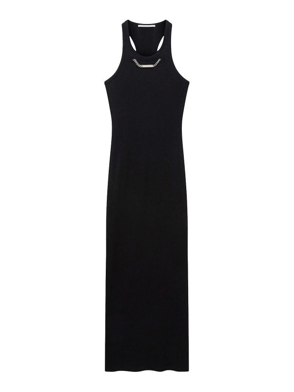 Stella Mccartney Robe Au Genou - Noir
