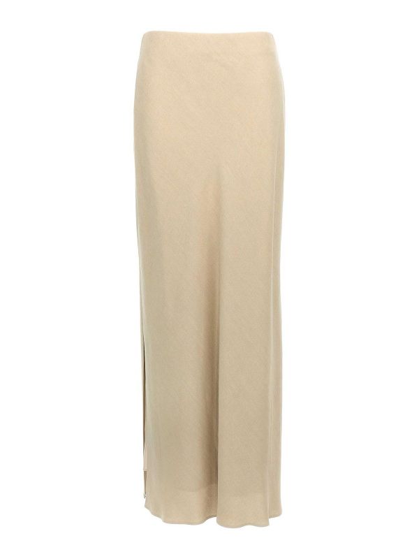 Brunello Cucinelli Jupe Midi - Beige