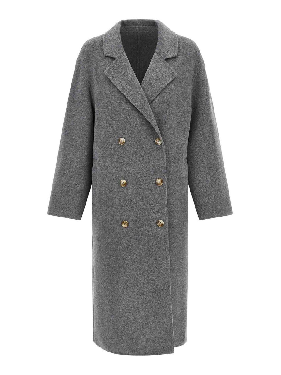 Loulou Studio Manteau Court - Gris