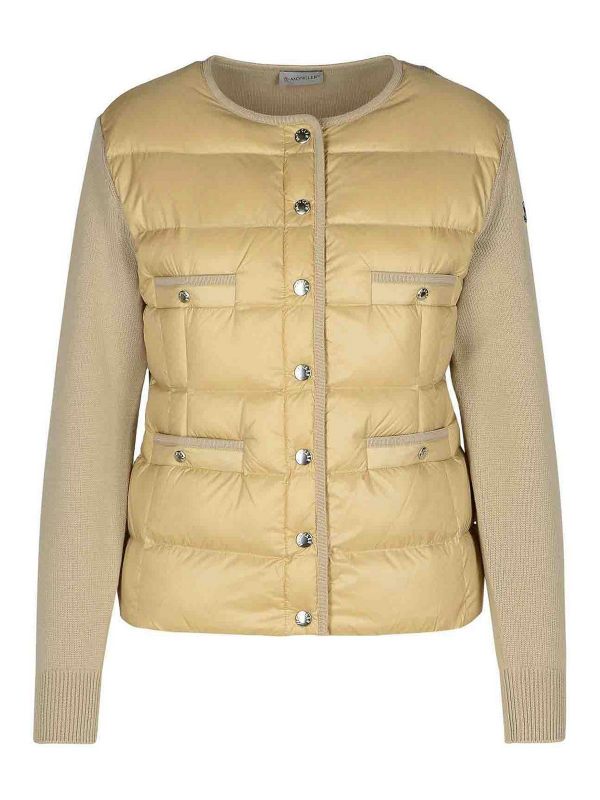 Moncler Pull Col Rond - Beige